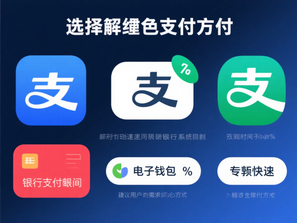 选择合适的支付方式
不同的支付方式到账时间差异明